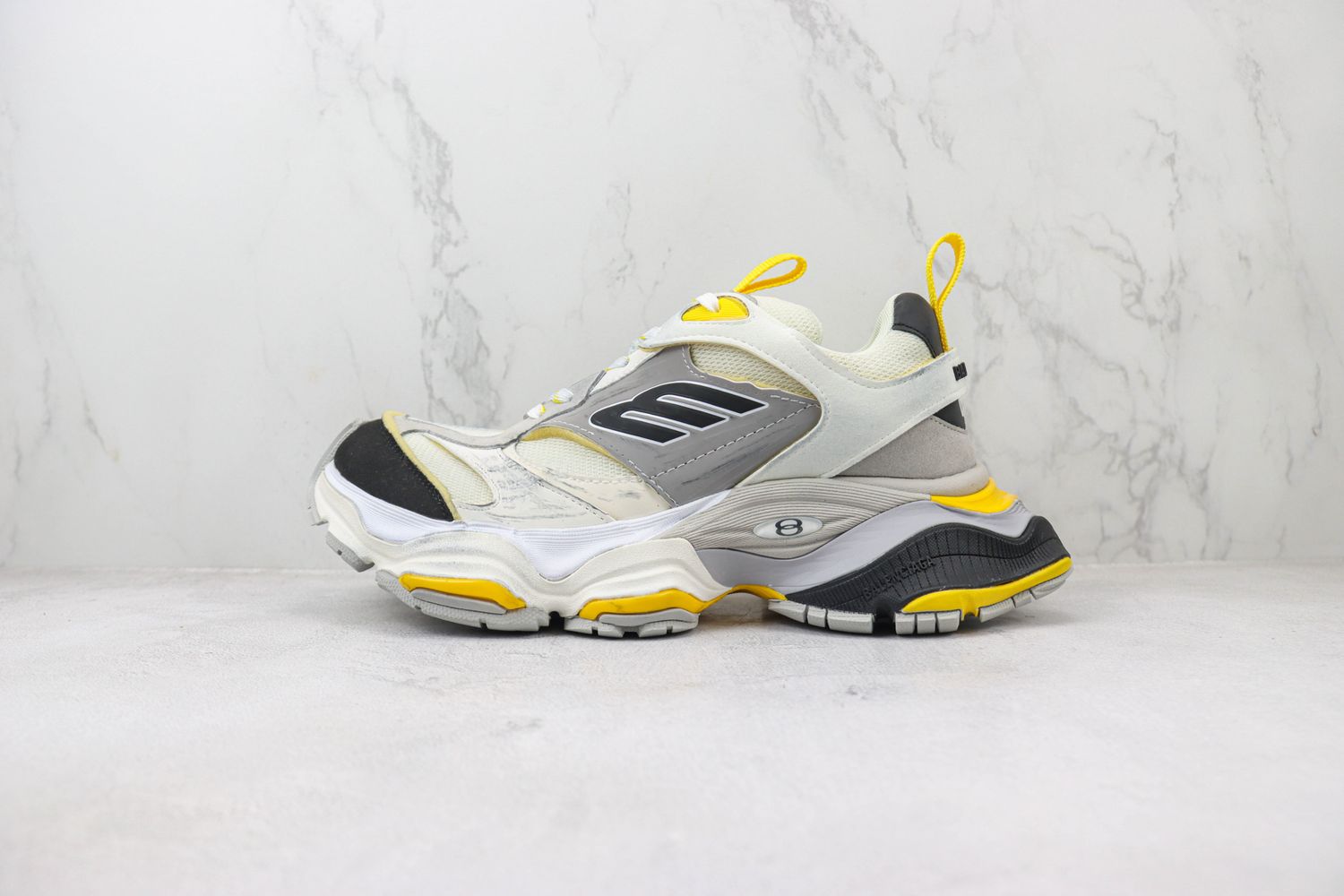 Balenciaga Cargo Sneaker "Worn-Out - Grey Yellow"