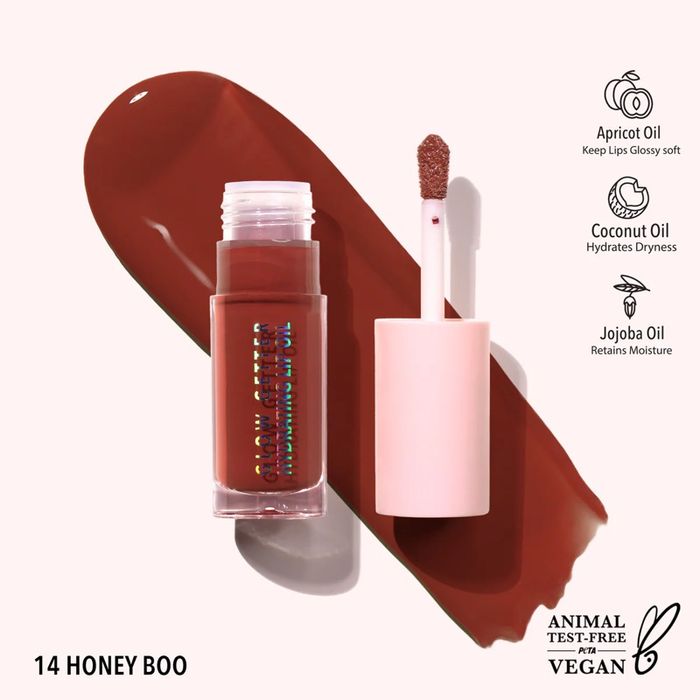 Moira Glow getter hydrating lip oil /014/ honey boo
