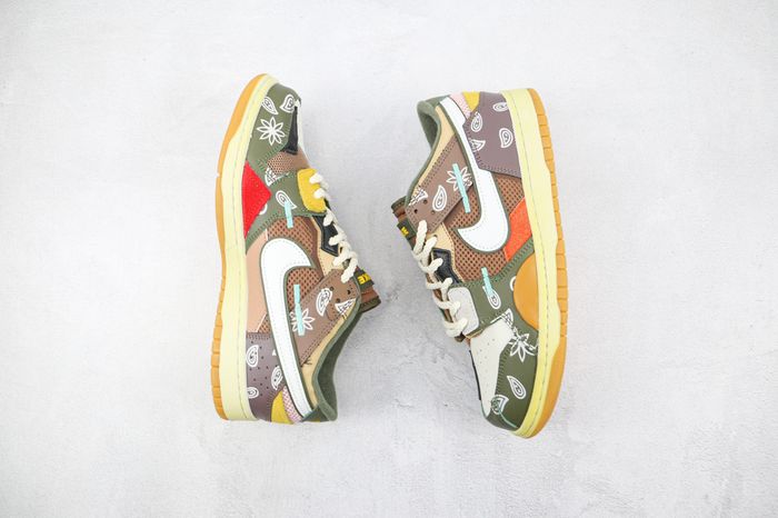 NIKE SB Dunk Low Cashew flower color stitching