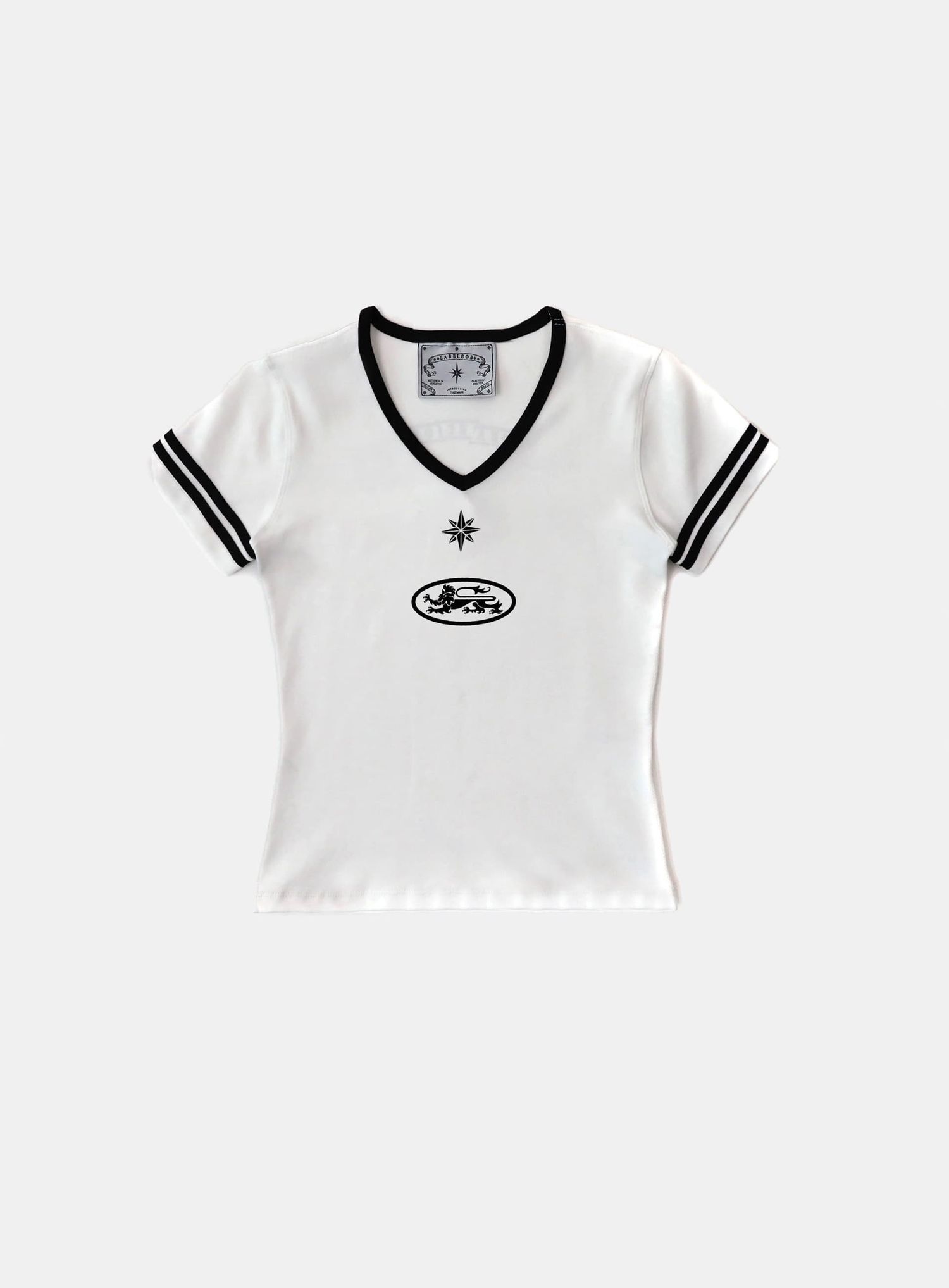 91 V-neck Jersey T-shirt - White