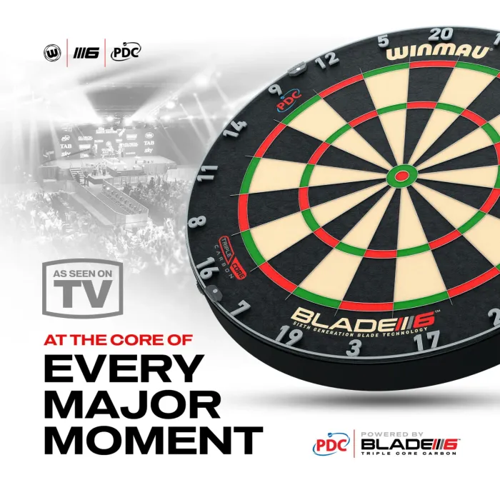 Winmau DARTBOARD BLADE 6 TRIPLE CORE CARBON