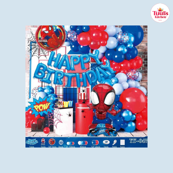 Spiderman pow төрсөн өдрийн шаарны сэт