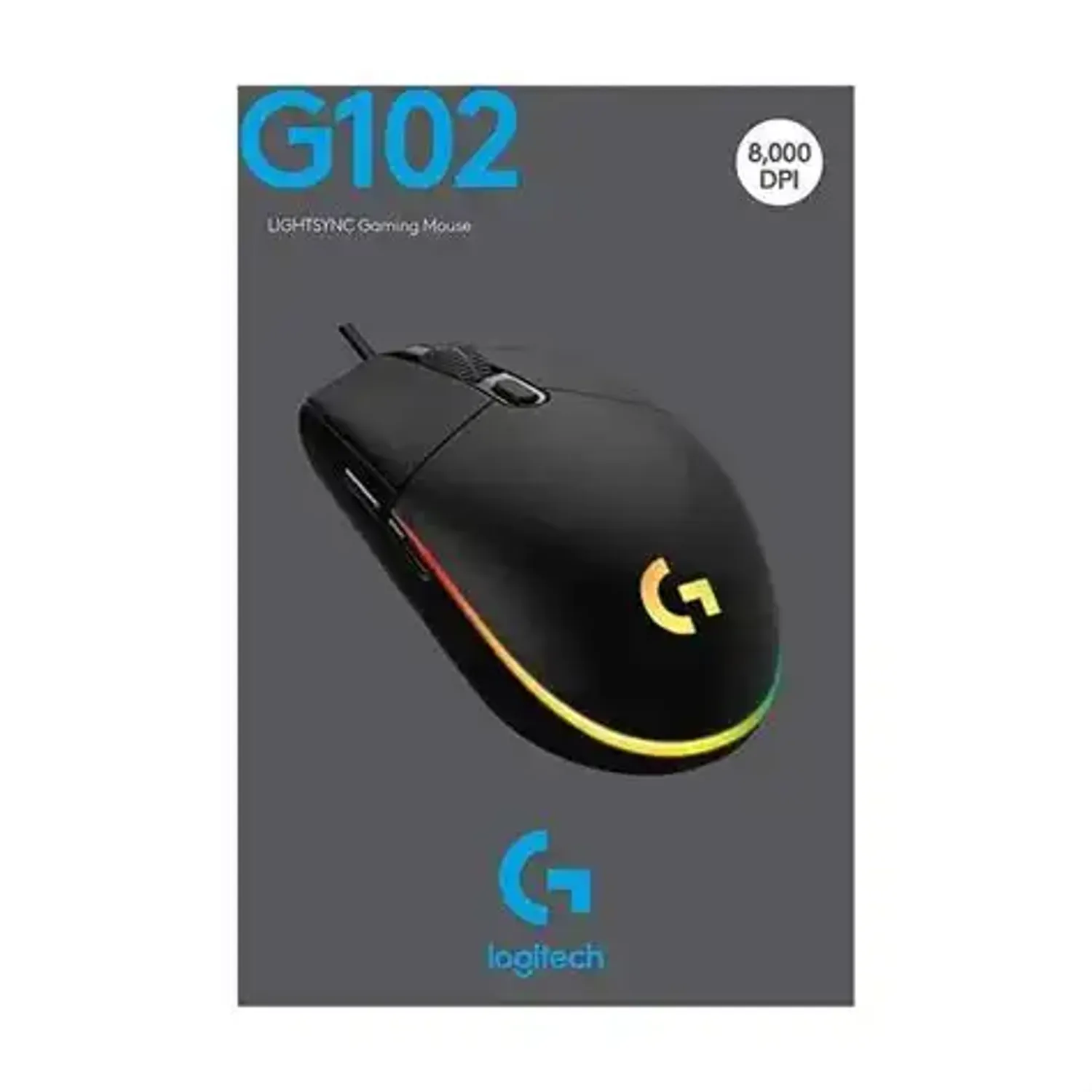 Logitech G102 Lightsync Gaming Mouse - Black