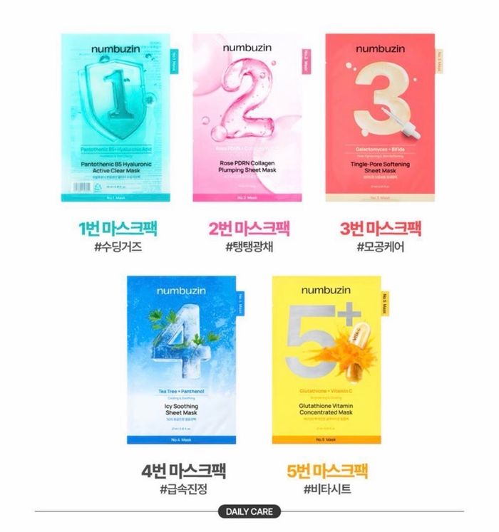 NUMBUZIN No.1-No.5+ MASK NEW