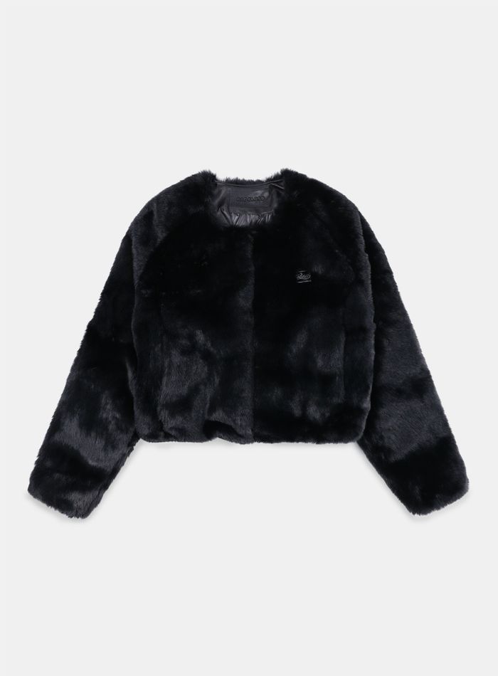 Beyond Soft Kararis Fur Jacket - Black