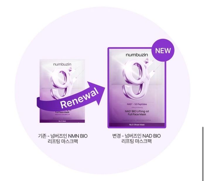 NUMBUZIN NAD+ BIO LIFTING-SIL FULL FACE MASK 1EA