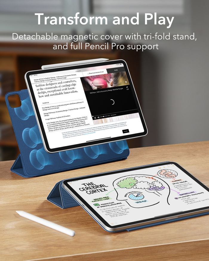 iPad Air 13” (2024) & Pro 12.9” Rebound Magnetic Case