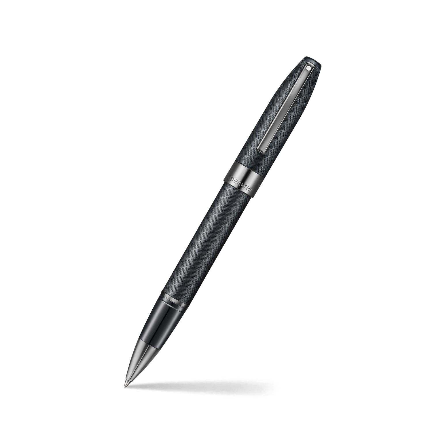PEN SHEAFFER LEGACY CHEVRON MATTE BLACK WITH IP GUN METAL TRIMS RB