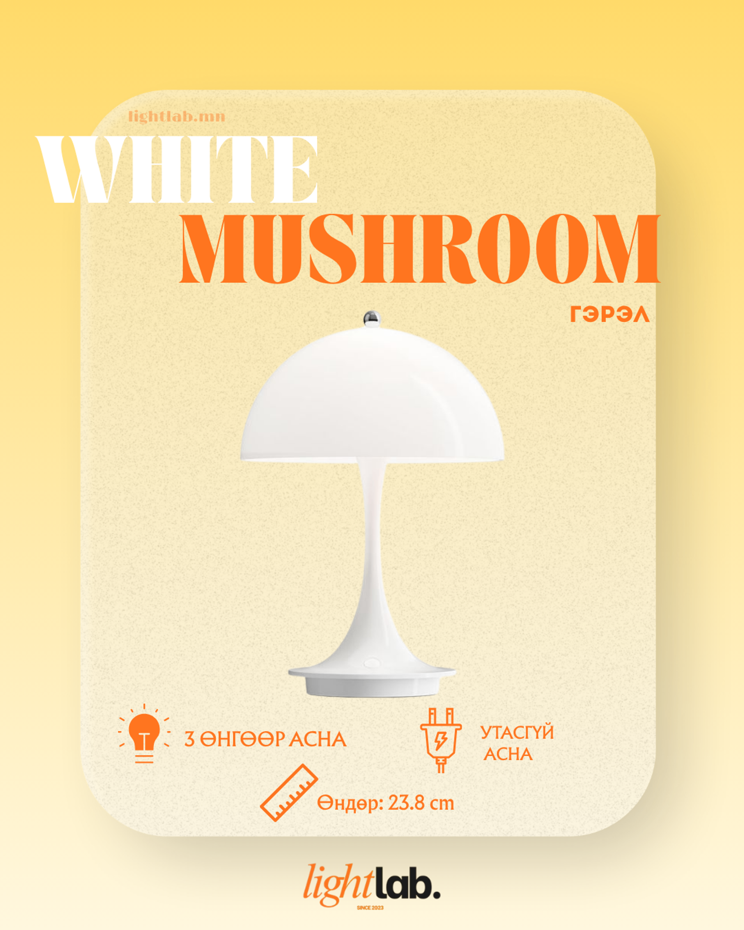 White mushroom гэрэл