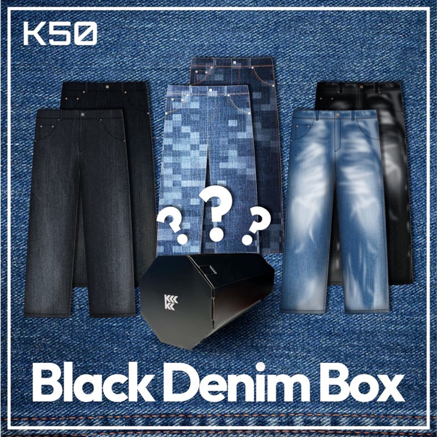 Black Denim box