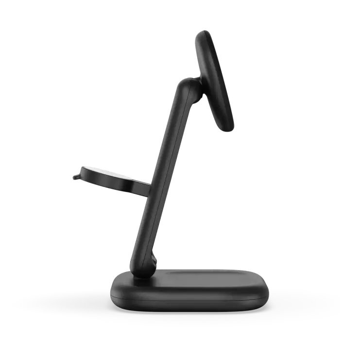 3-in-1 Foldable Qi2 25W Wireless Charging Stand - Type A,G,C for US,EU,UK