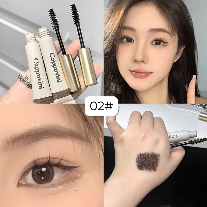 ✨ Cappuvini Eyebrow Mascara – Хөмсөг хэлбэржүүлэгч маскара