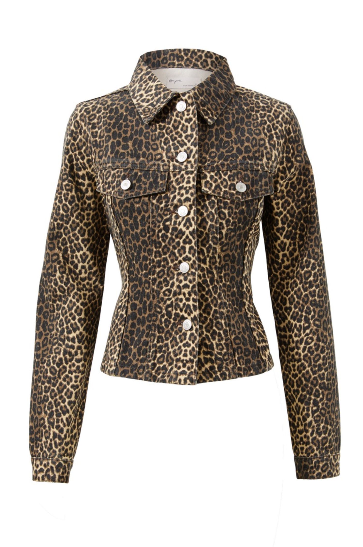 Denim printed jacket