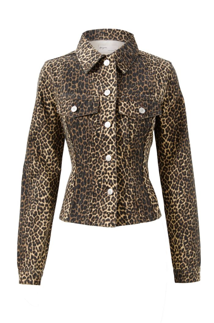 Denim printed jacket