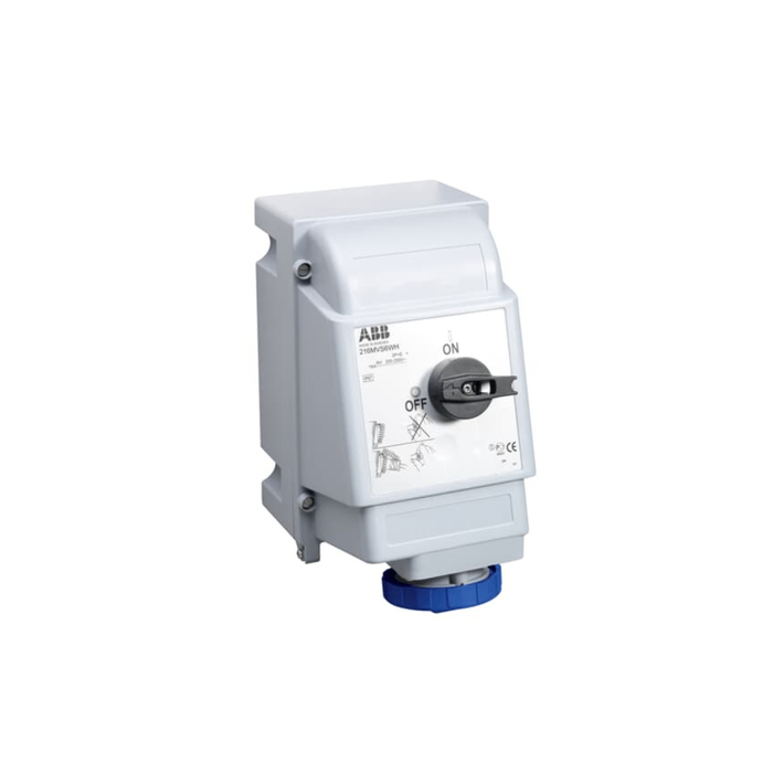 Хүчний розетка 216MVS6WH ABB Switched interlocked socket-outlet 2CMA163257R1000