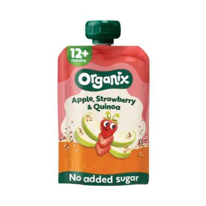 Organix Алим, гүзээлзгэнэ, киноатай жимсний нухаш 100гр 12+сар