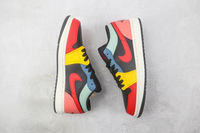 Air Jordan 1 Low SE Black Multi-Color (Women's)