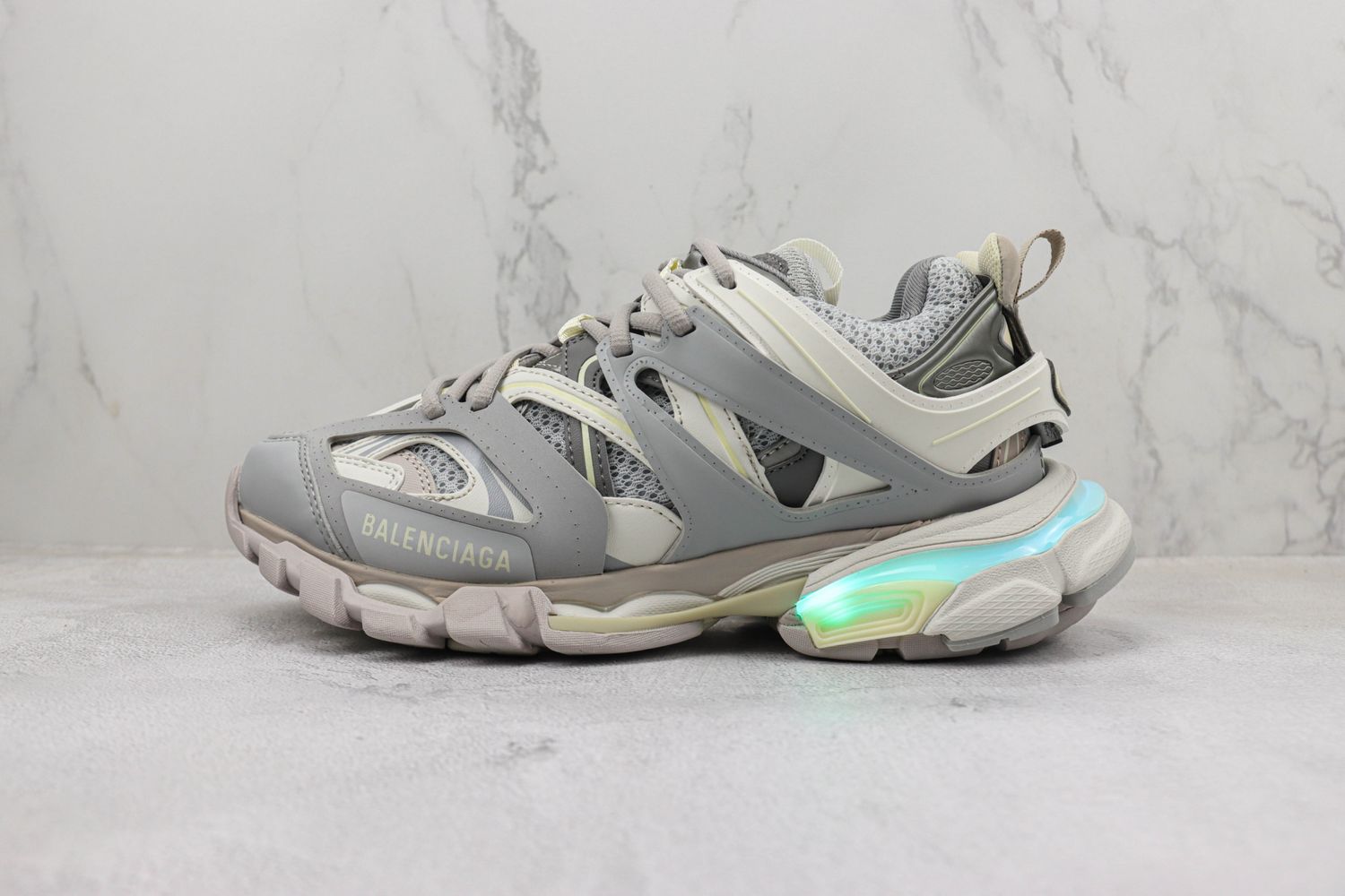 Balenciaga Wmns Track Sneaker 'Grey Blue Green'