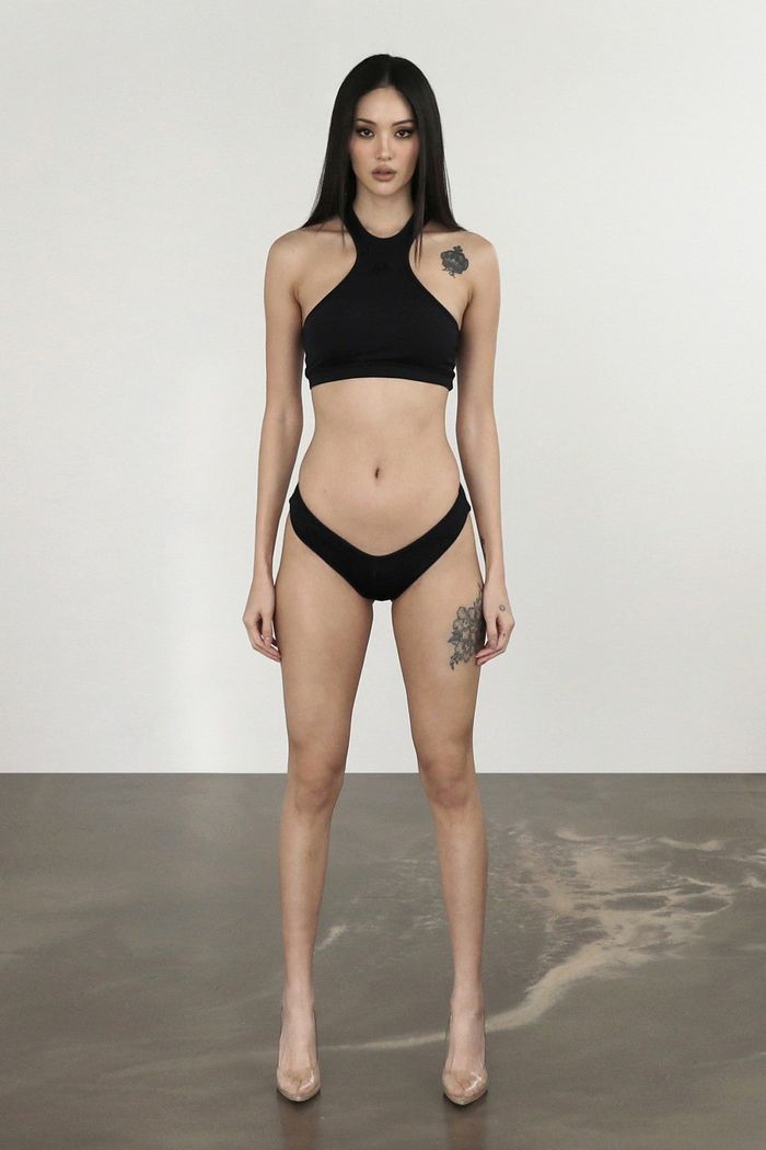 Workshop Aqua dipped Thong - Black