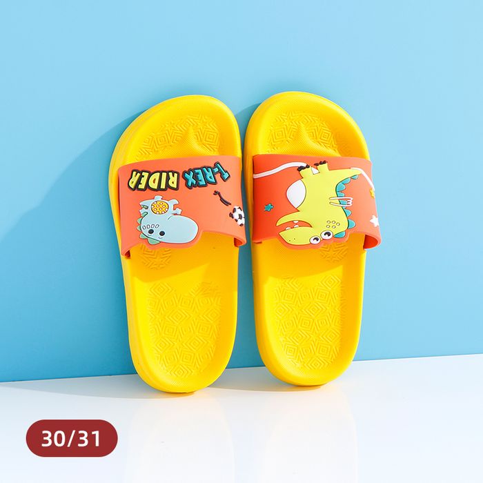 Dinosaur Slippers for Kids(Orange)(30/31)