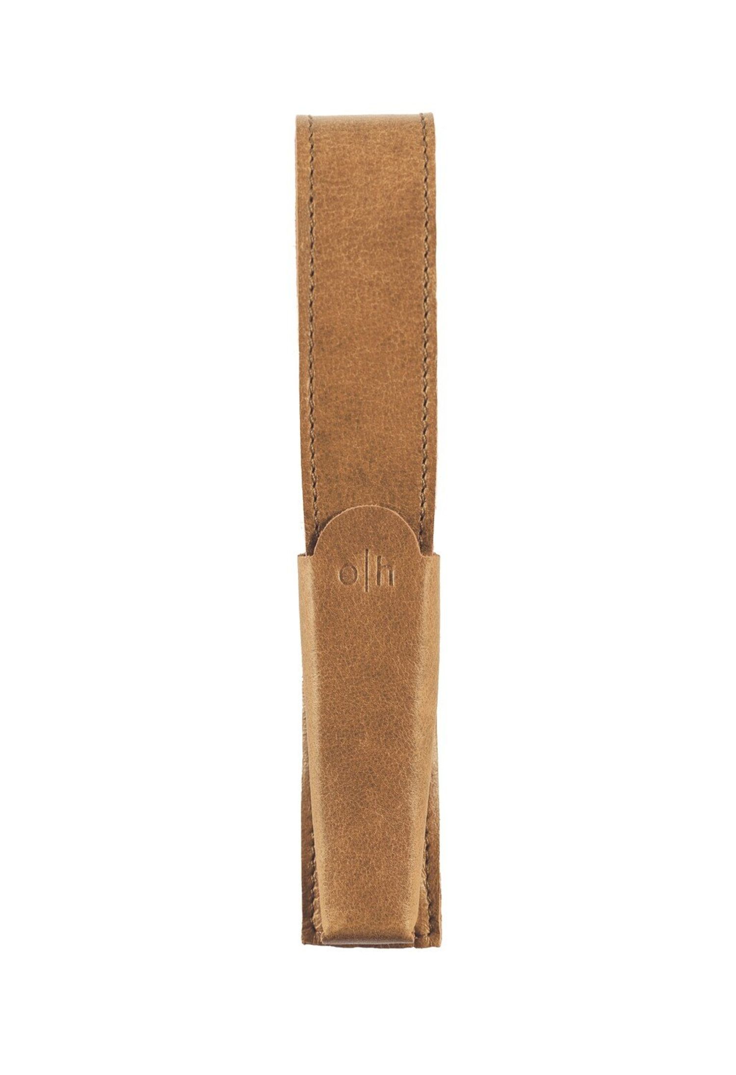 Otto-Hutt Leather pouch Nature for 1 writing instrument