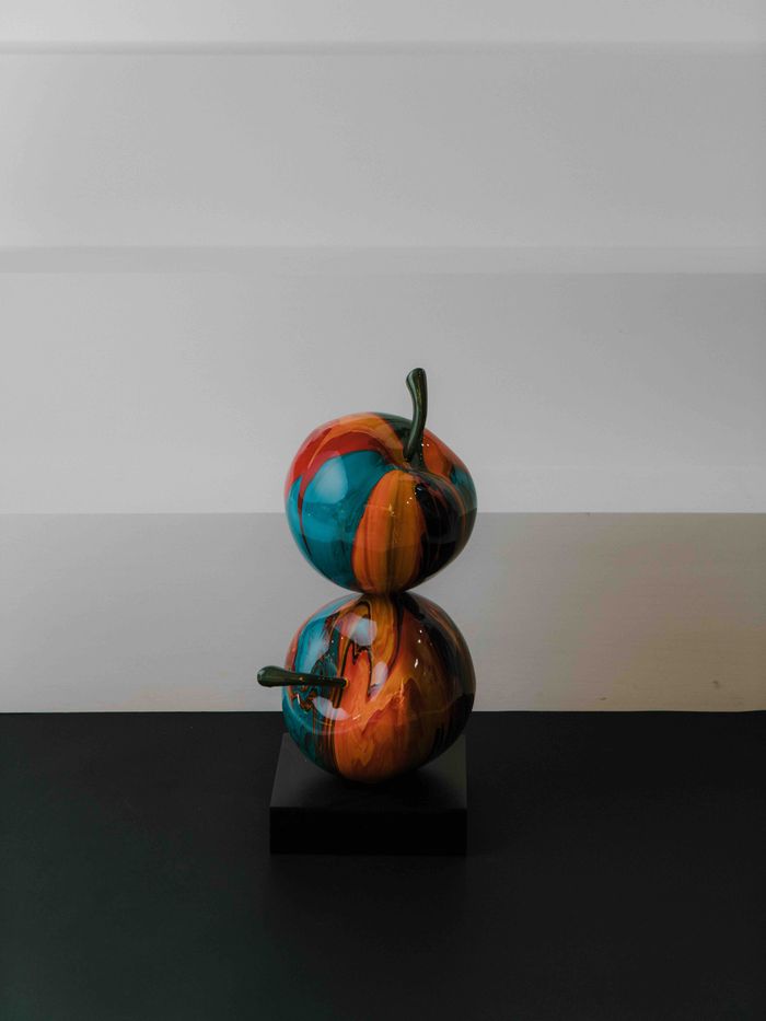 Double Apple Sculpture
