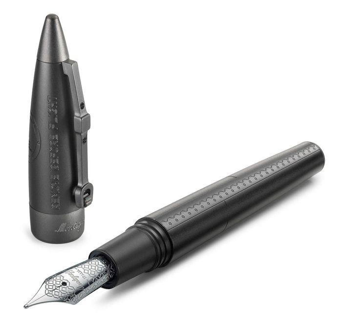 Montegrappa Aviator All-Black Flying Ace Edition Fountain Pen, Broad