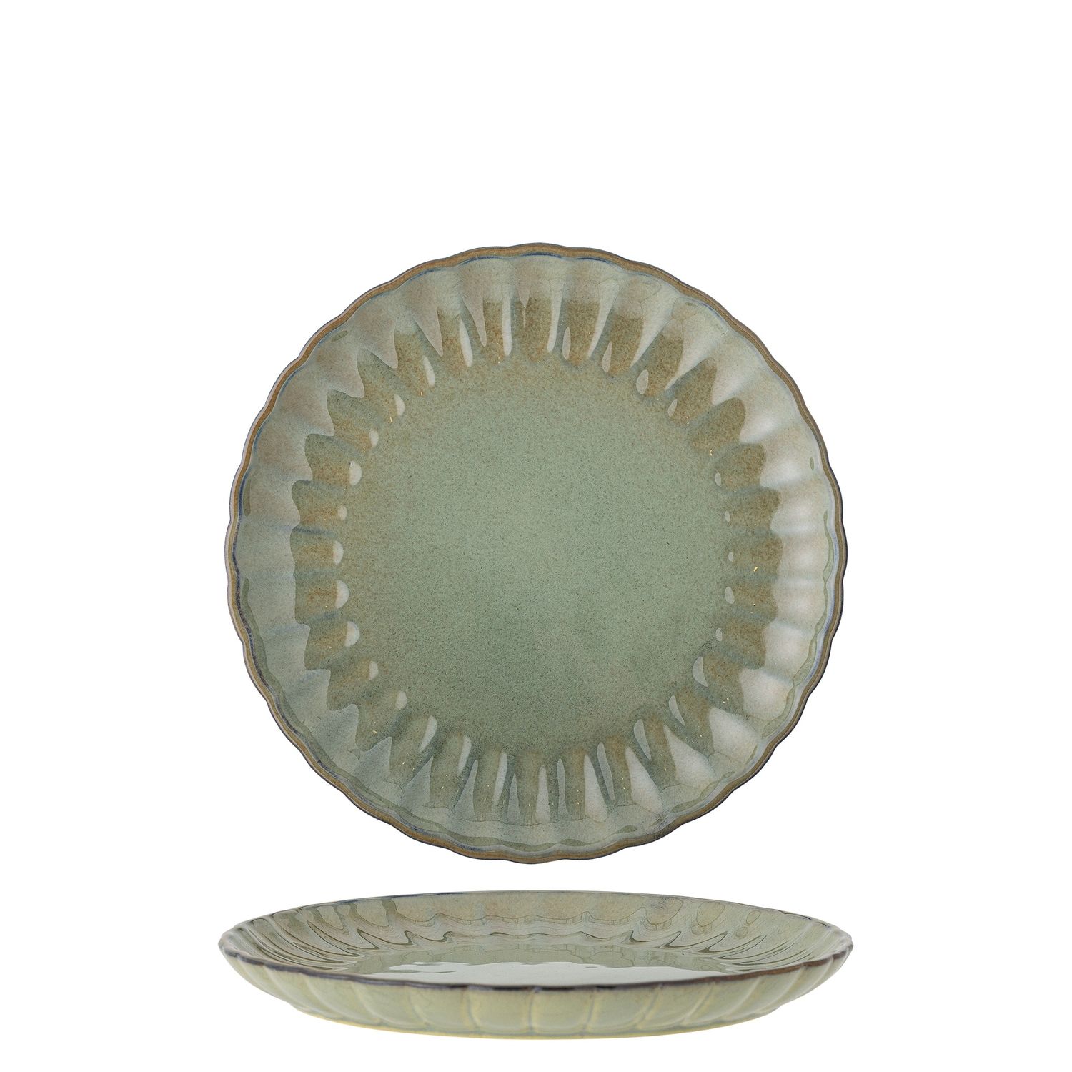 Чулуун хийцтэй саарал хоолны таваг Latina 