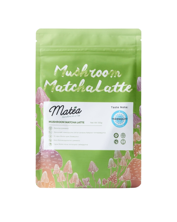 Мөөгтэй Матча Латте