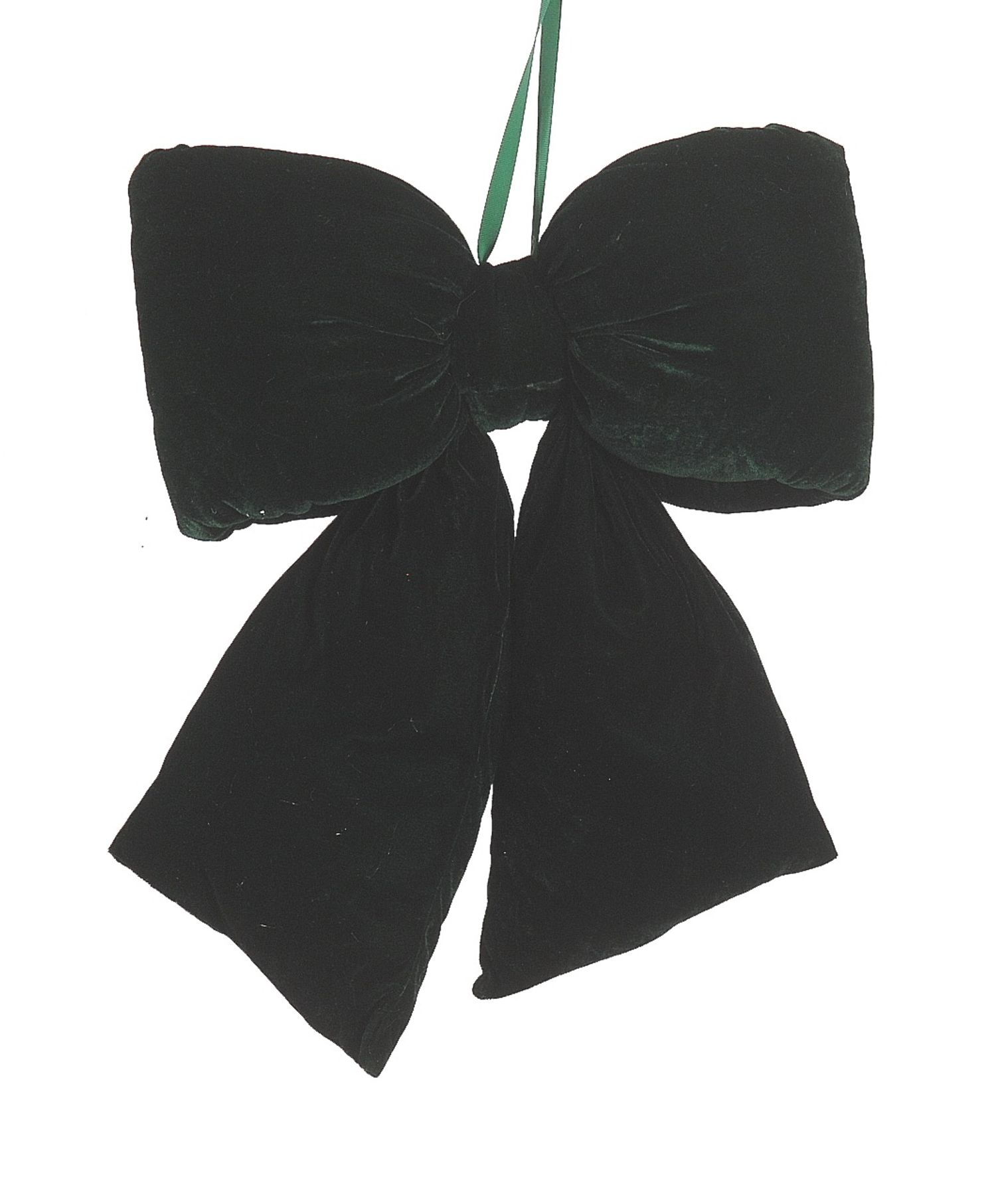 Velvet green bow