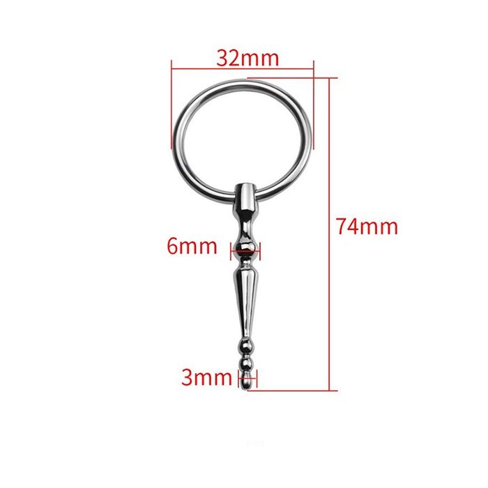 Metal urethral plug