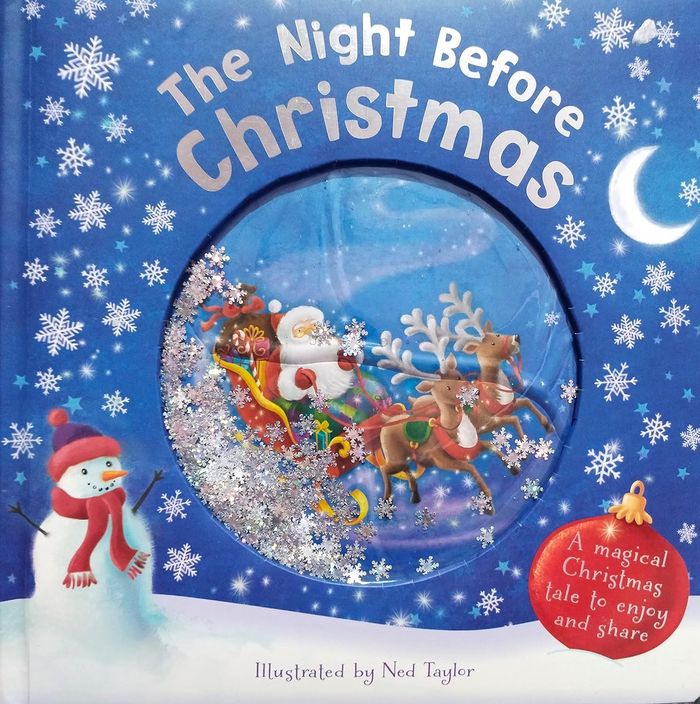 The Night Before Christmas Glitter Globe Book