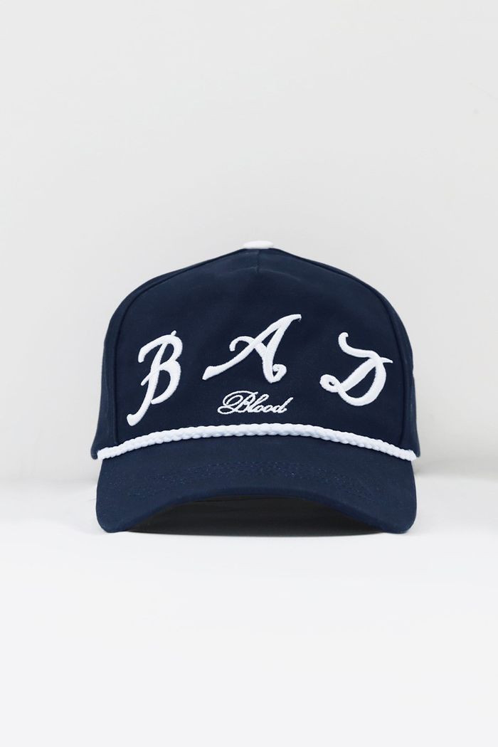 Bad Logo Rope Ball Cap - Navy
