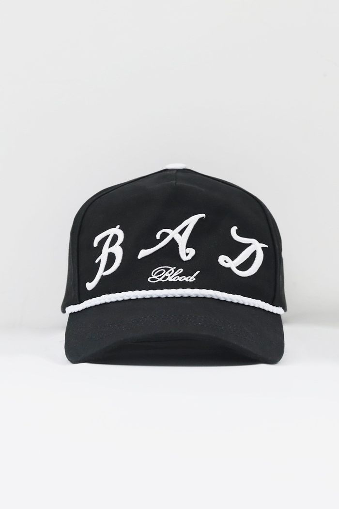 Bad Logo Rope Ball Cap - Black