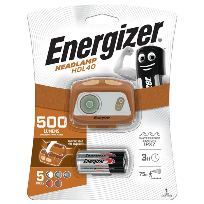 Energizer HDL40 Headlamp 500 Lumens