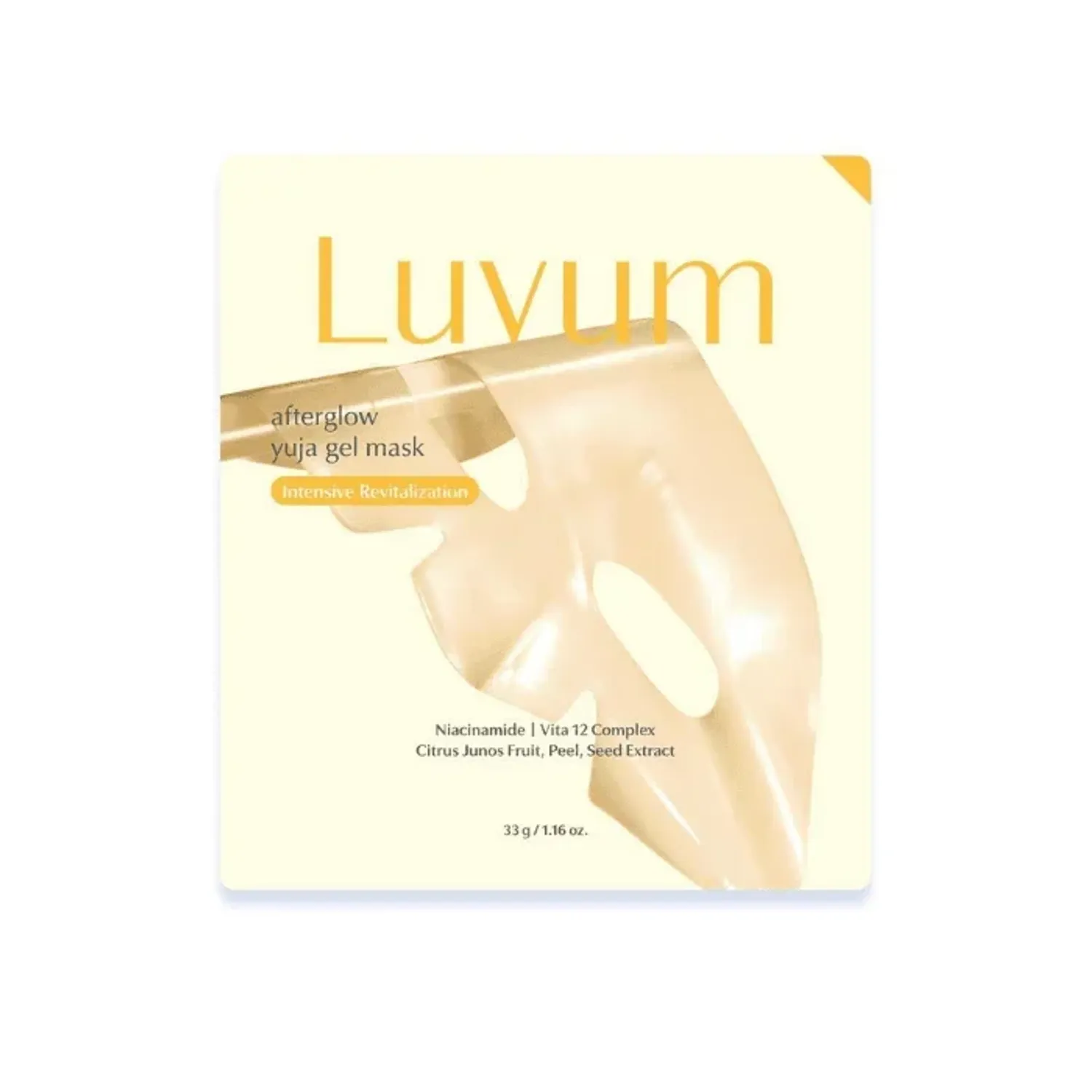 LUVUM afterglow yuja gel mask 