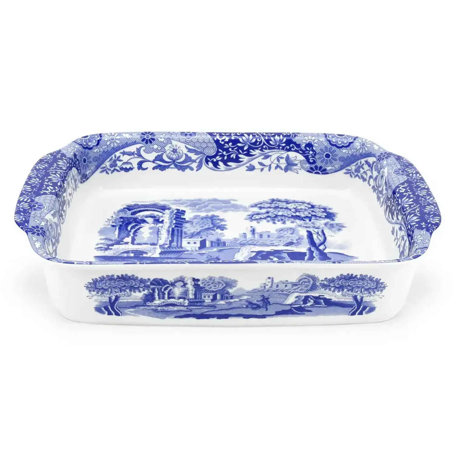 Rectangular Dish 30x24cm (Single) Blue Italian