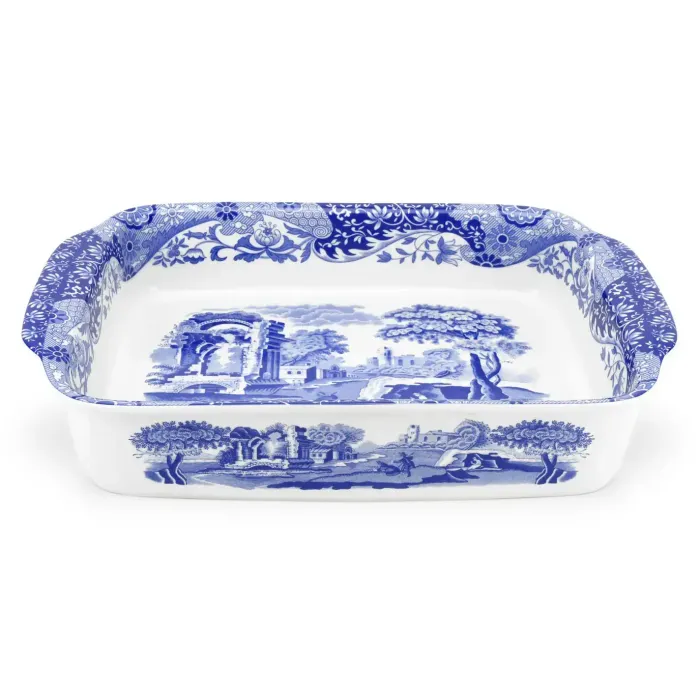 Rectangular Dish 30x24cm (Single) Blue Italian