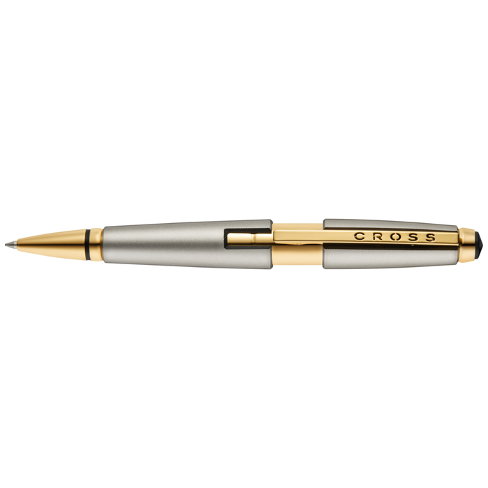 Edge™ Sonic Titanium Lacquer with Gold PVD Appointments Selectip® Rollerball Pen