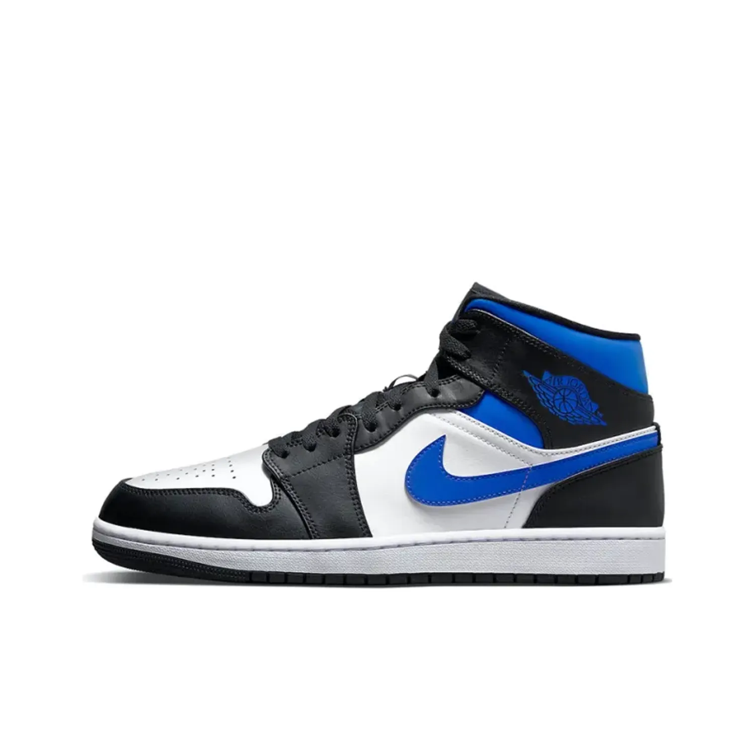 Jordan 1 Mid 'White Black Racer Blue'
