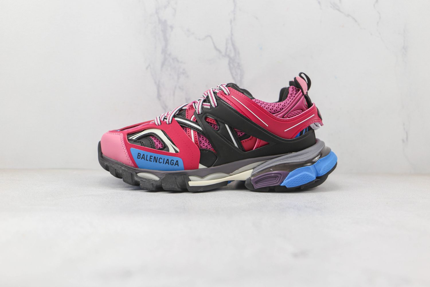Balenciaga Wmns Track Trainer 'Pink Blue'