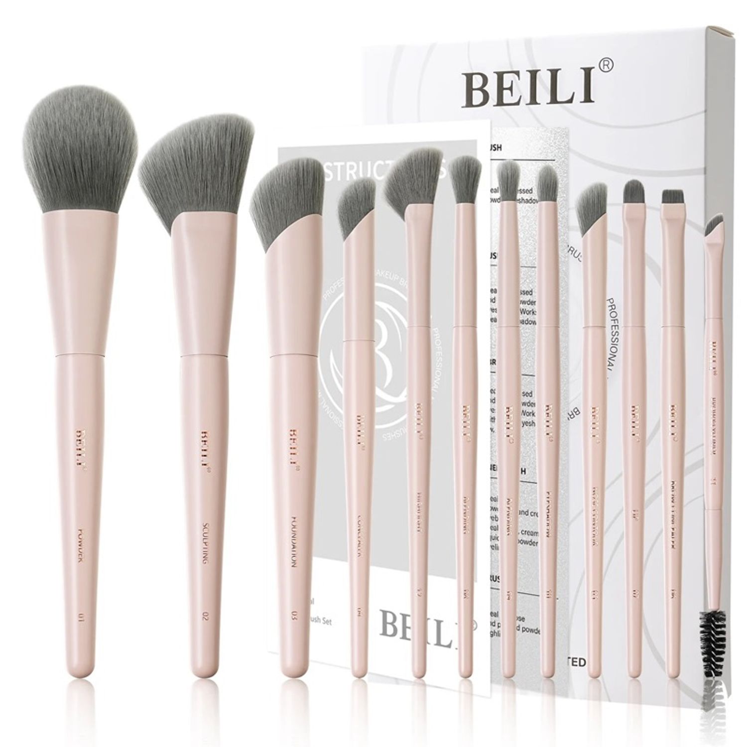 Beili 12 pcs brush set ягаан