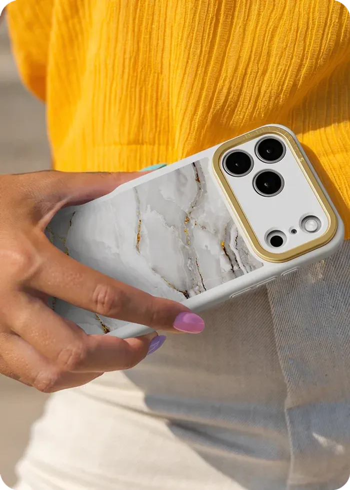 17 Pro marbly pearl white