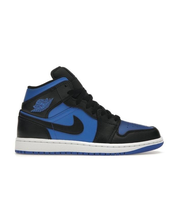 Jordan 1 Mid Black Royal Blue