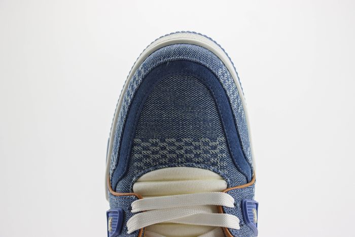 Louis Vuitton LV Trainer Blue Damier 3D Denim