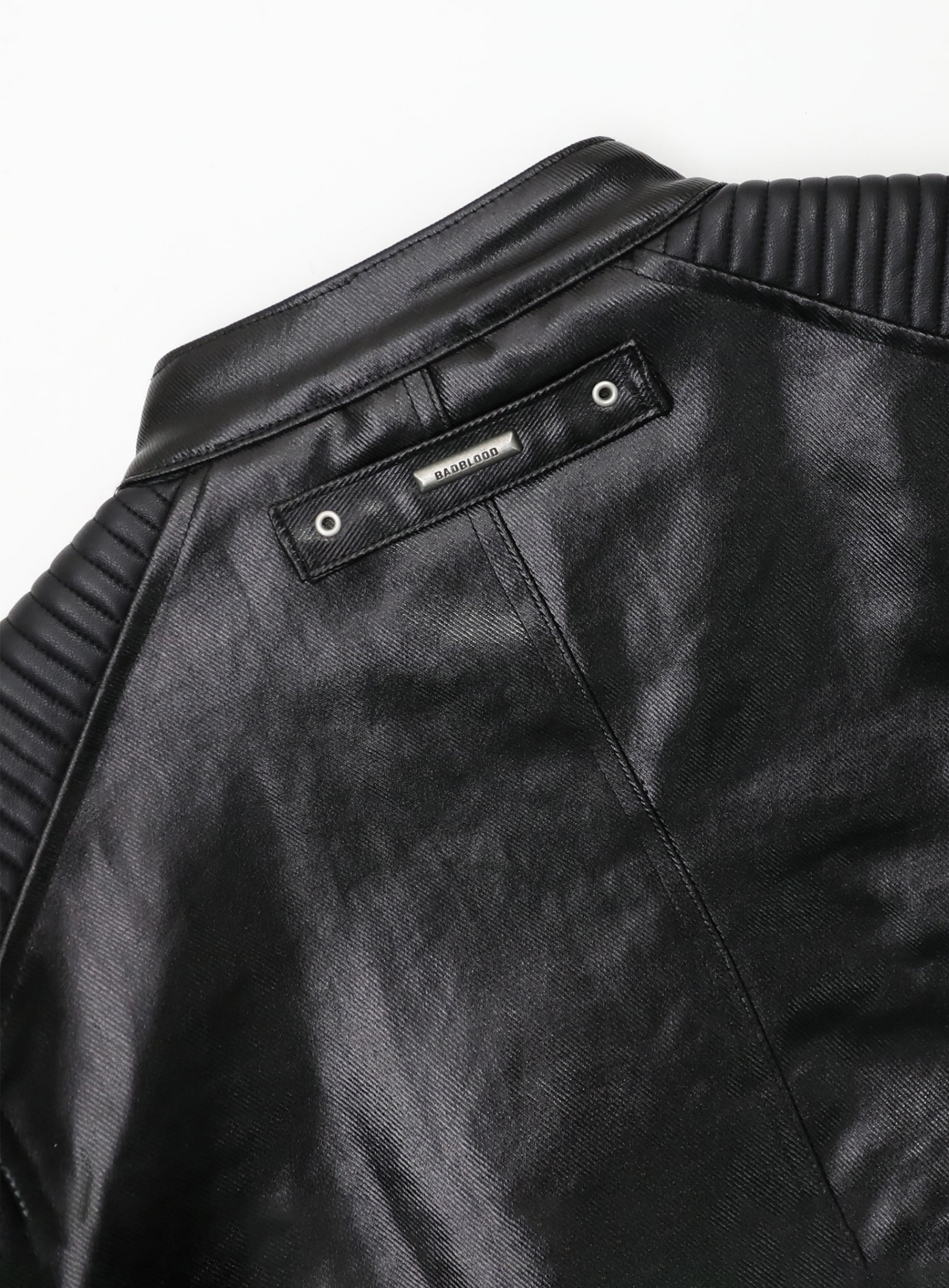 Squad Crop Racer Jacket - Coated Black