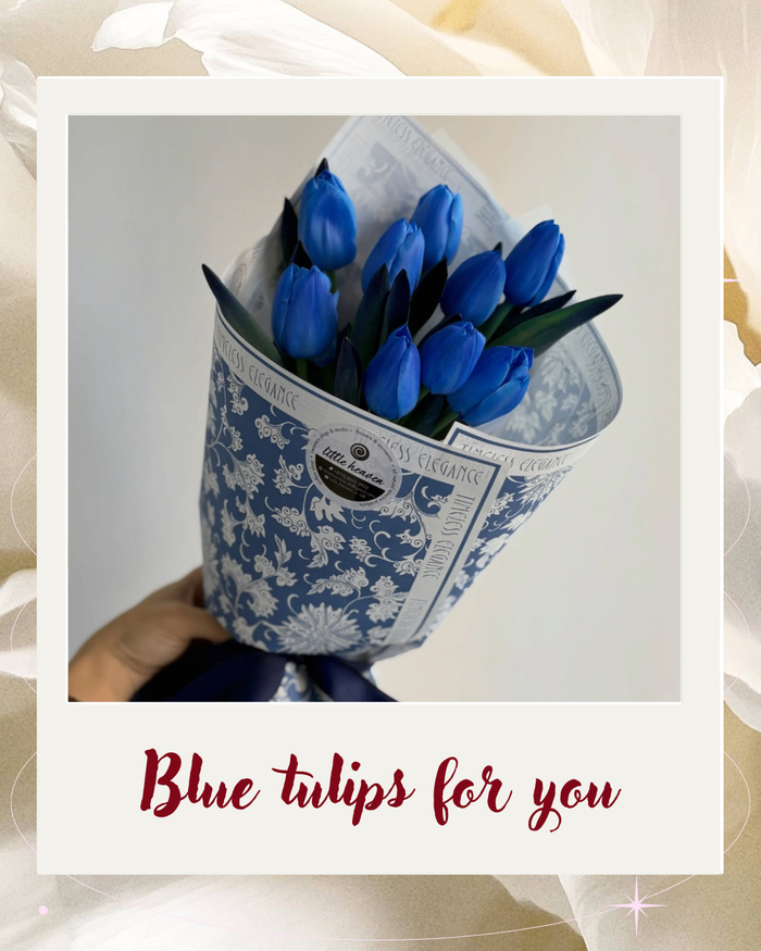 Blue tulips for you