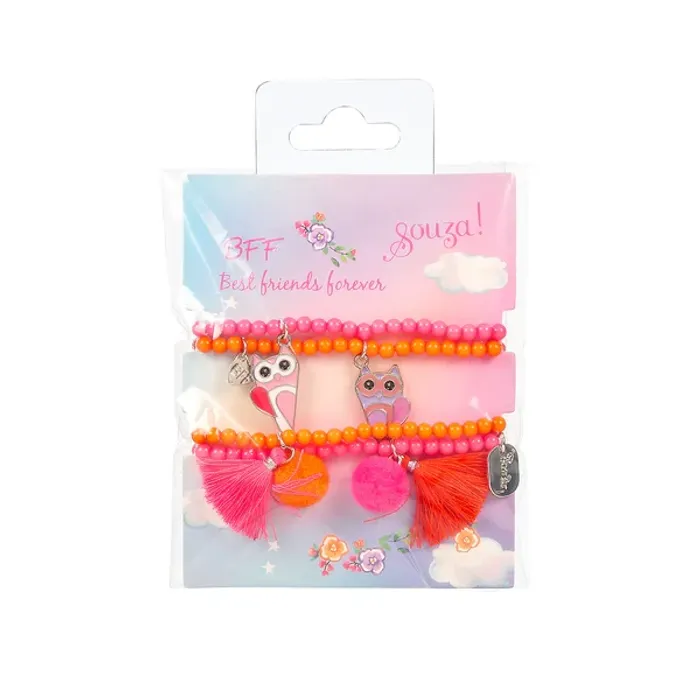 Giftpack BFF Phine pink, 4 bracelets