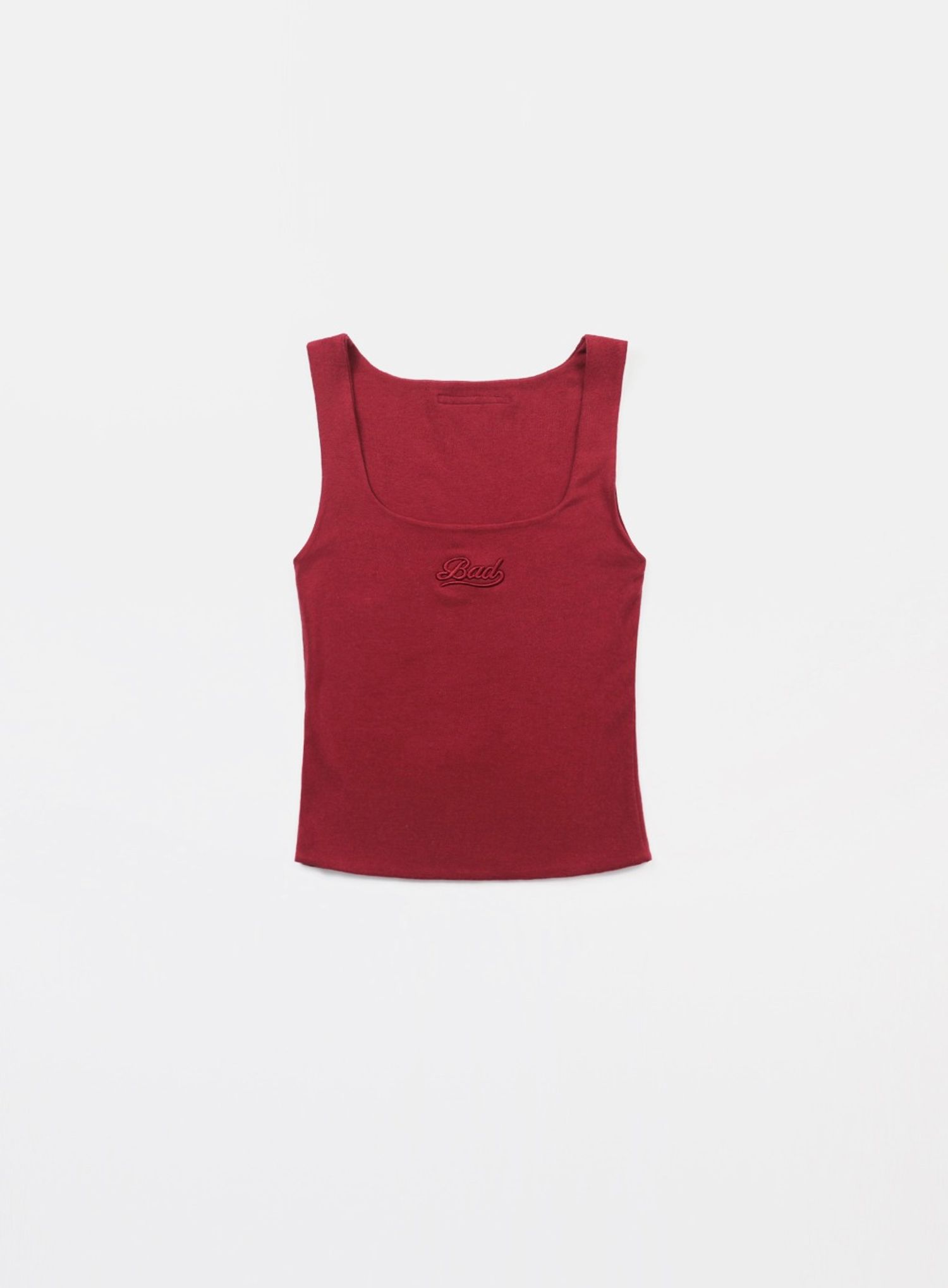 Beyond Soft Square Neck Tank - Carmine