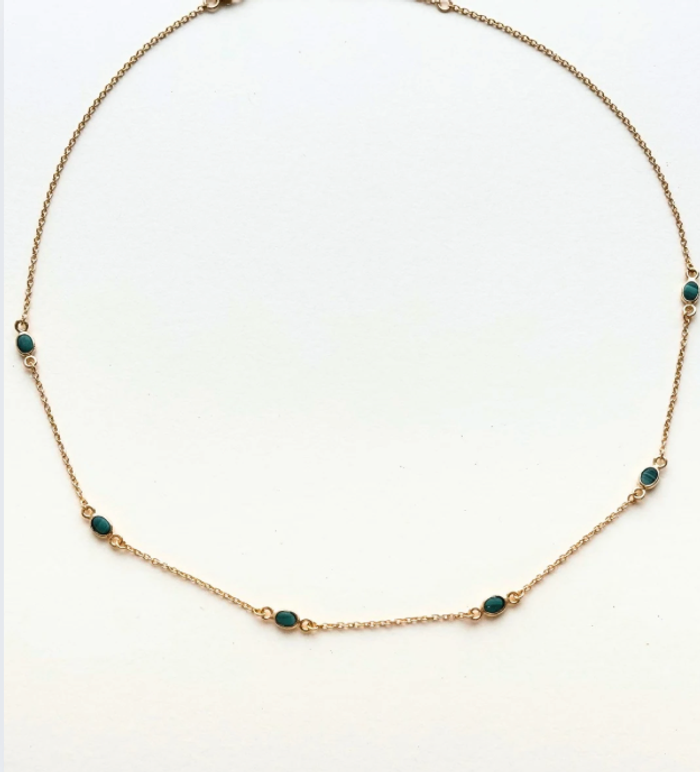 Malachite necklace/Ногоолин зүүлт